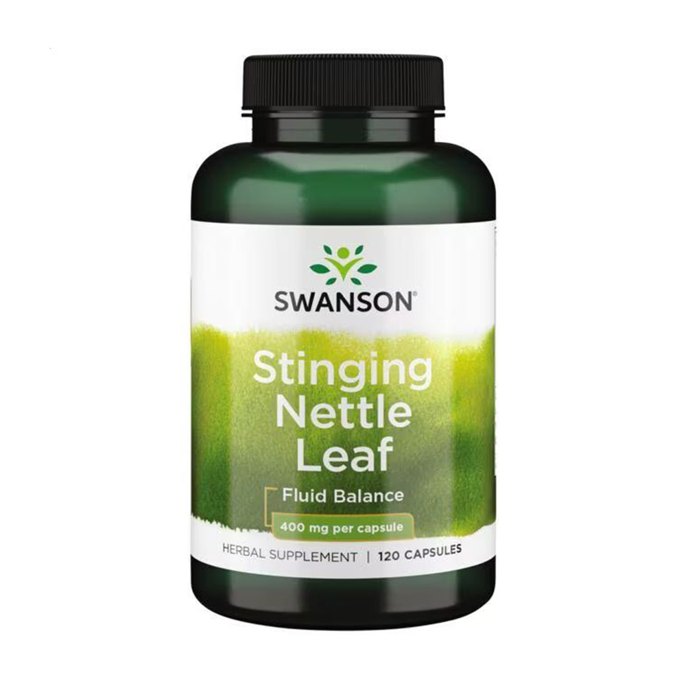 Уцінка! Лист кропиви дводомної Swanson Stinging Nettle Leaf 400 мг, 120 капсул