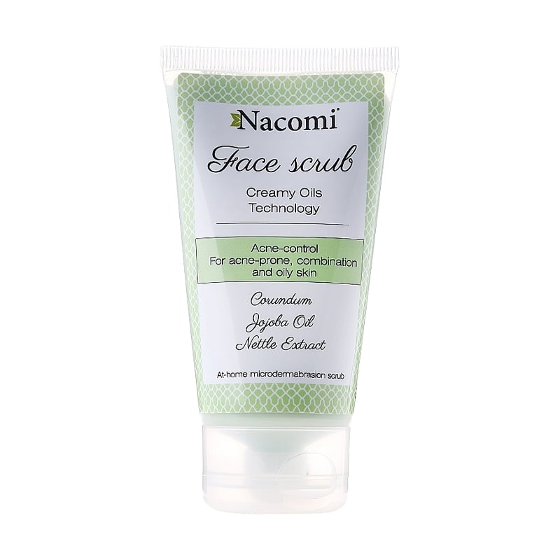 Уцінка! Скраб для обличчя Nacomi Face Scrub Acne Control з екстрактами кропиви та хвоща, 85 мл